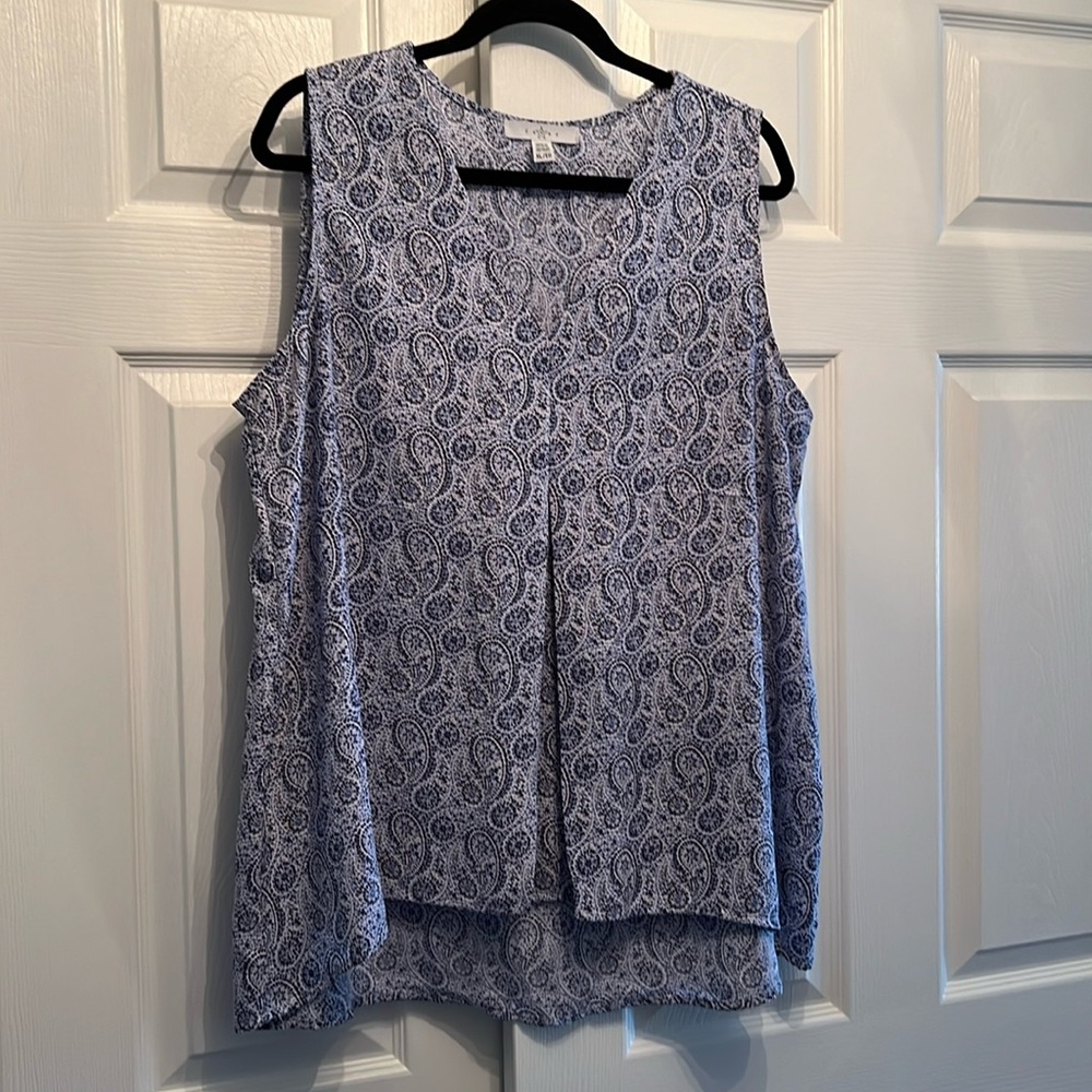 Spring/Summer Blue & white print top